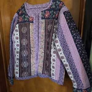 New Quilted Patchwork Jacket 42" Chest Reversable